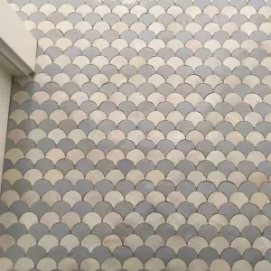 Zellige en écaille pastel – Douceur Méditerranéenne