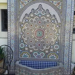 Fontaine Monumentale "Palais Andalou" – Arche Festonnée et Bassin Ondulé